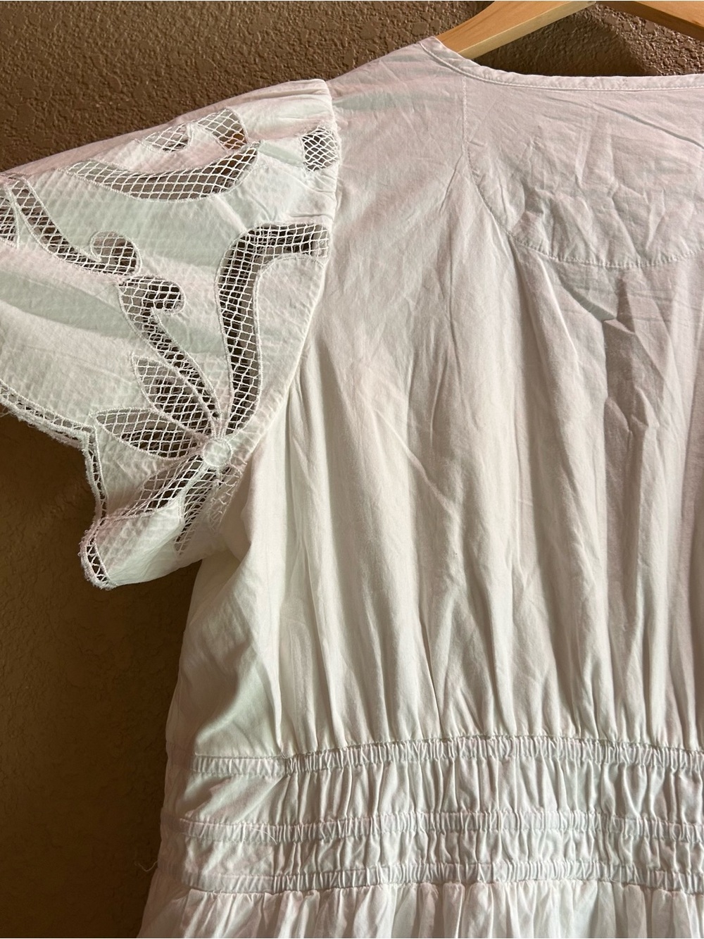 Anthropologie Somerset White Eyelet Maxi Dress 1X - Picture 7 of 11